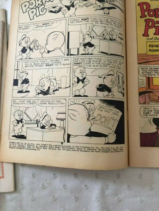 Porky Pig - 38,  39,  40,  41,  42,  43 1955 DELL - Warner Bros.  10 Cent Comic 8