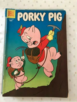 Porky Pig 44,  45,  46,  47,  48,  49 - 1956 - DELL Warner Bros.  10 Cent Comic 2
