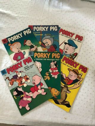 Porky Pig; 50,  51,  52,  53,  54,  55 - 1957 - Dell Warner Bros.  - 10 Cent Comic
