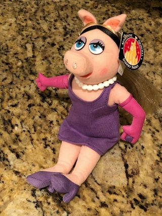 Disneyland Walt Disney World Muppet Vision 3d Miss Piggy Plush Doll Authentic