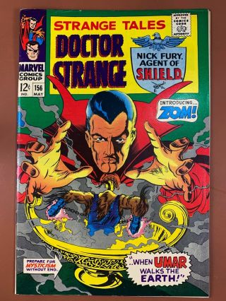 Strange Tales 156 Marvel Comics Dr Strange Nick Fury Appearance Silver Age
