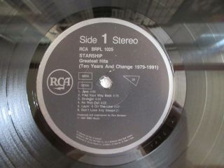 STARSHIP Greatest Hits Ten Years and Change 1979 1991 RARE Korea Orig Vinyl LP 4