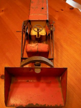 Vintage Nylint Pressed Steel Payloader Toy Incomplete 18 "