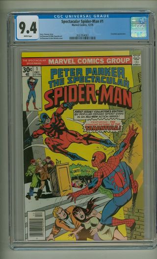 Spectacular Spider - Man 1 (cgc 9.  4) White Pages; Tarantula Appearance (c 23885)