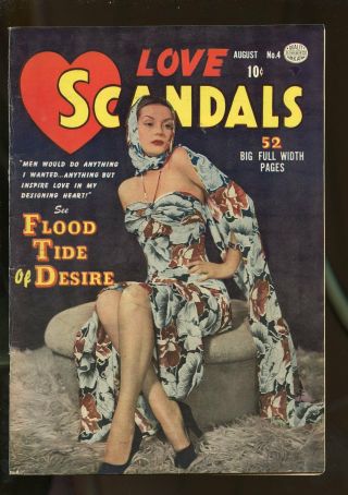 Love Scandals 4 Fine 6.  0 1950 Quality Comics