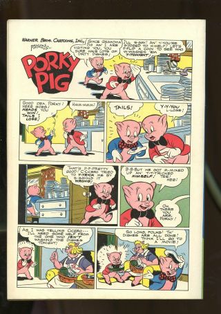 FOUR COLOR 182 VERY FINE 8.  0 PORKY PIG IN EVER NEVER LAND 1948 DELL COMICS 2