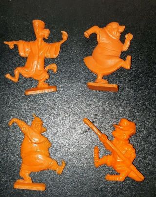 Set Of 4 Robin Hood Walt Disney Cereal Premium Little John King Friar Tuck