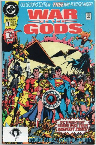 War Of The Gods 1/ 1st Circe Posters / Perez / Wonder Woman / Dc Comics 1991