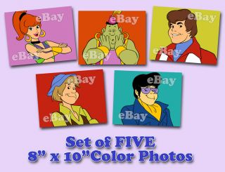 Rare Set Of 5 I Dream Of Jeannie Cartoon Color Tv Photos Hanna Barbera Studios