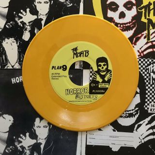 Misfits Horror Business 7” Fan Club Edition Yellow Vinyl