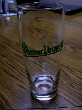 Vintage Pilsner Urquell Beer Glass (7.  5 " Tall)