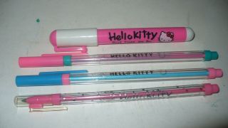 4 Vintage Sanrio Hello Kitty Ballpoint Pens Made In Japan 1986 1988