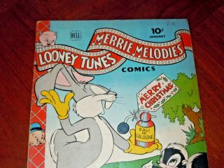 LOONEY TUNES MERRIE MELODIES 39 (1945) VG - F (5.  0) cond.  BUGS BUNNY PORKY PIG 2