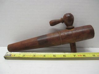 VTG Wooden Barrel Tap Spout with cork gasket Made In Germany 2