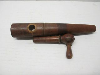 VTG Wooden Barrel Tap Spout with cork gasket Made In Germany 4