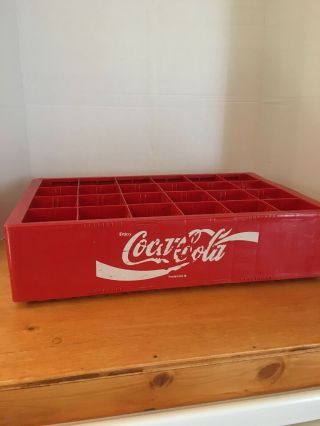 Older Coca Cola Red Plastic Crate Case Coke 24 Carrier Display