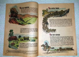 1950 ' s The Pure Oil Co - THE AMERICAN FRONTIER Comic Book 3