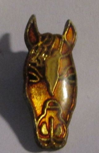 Horse Head Metal Lapel Pin Vintage 2 From Late 80 