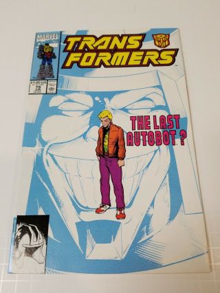 The Transformers 79 1991 Marvel Comics The Last Autobot? White Pages