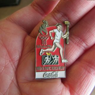 Coca Cola Atlanta Olympics Lapel Pin - Vintage 1996 Georgia Usa Games Coke Pin