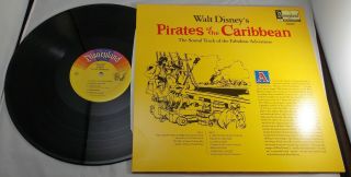 WALT DISNEY ' S PIRATES OF THE CARIBBEAN 1969 DISNEYLAND LP 3937 SOUNDTRACK BEAUTY 2