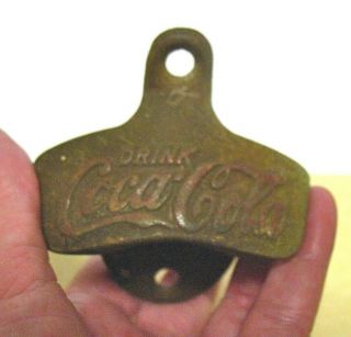 Vintage,  Starr X,  Drink Coca - Cola Metal Wall Mount Bottle Opener,  8 On Back