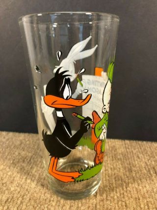 1976 Pepsi Looney Tunes Collector Glass Daffy,  Bugs & Elmer Rabbit Duck Season