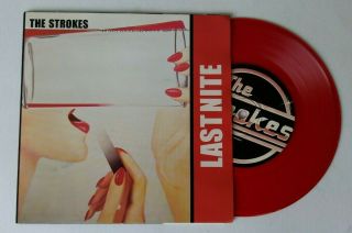 The Strokes - Last Night - Rare 4 Track 7 " Single - Red Vinyl - 2002 - Exc