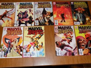 Marvel Zombies 1,  2,  3,  4,  5 (complete Series) Includes An Additional 4 Variants