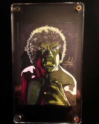 The Incredible Hulk Lou Ferrigno Orig Art Psc Sketch Card 1/1 Artist Tony Keaton