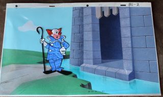 Bozo The Clown Animation Cel Hand Painted Background 626