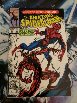 The Spider - Man 361 (apr 1992,  Marvel) - Vf/nm - First Carnage
