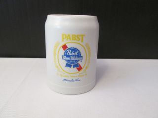 Pabst Blue Ribbon Beer Stein / Tankard - Ceramarte Brazil
