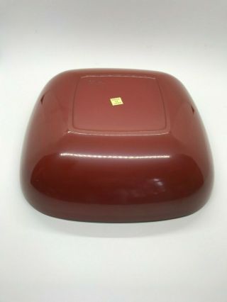 Two Red and Gold Mid Century Lacquer Dishes 4