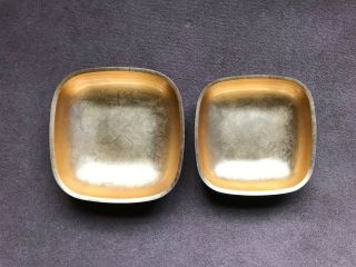 Two Red and Gold Mid Century Lacquer Dishes 7