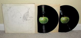 The Beatles White Album 2 - Lp 1st Press Numbered Apple Swbo - 101 G/vg