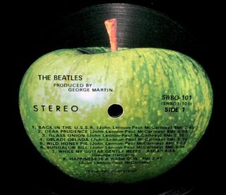 THE BEATLES White Album 2 - LP 1st Press NUMBERED Apple SWBO - 101 G/VG 2