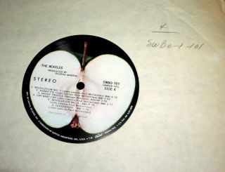 THE BEATLES White Album 2 - LP 1st Press NUMBERED Apple SWBO - 101 G/VG 3