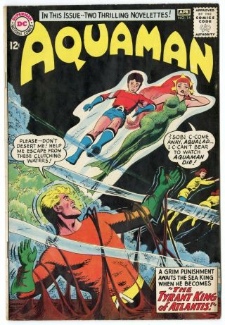 Aquaman 14 Fn 6.  0 Off - White Pages Dc B 1964