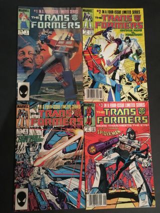 The Transformers 1 2 3 4,  1984/85 Marvel