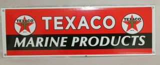 Texaco Marine Product Vintage Style Porcelain Enamel Signs Gas Pump Man Cave