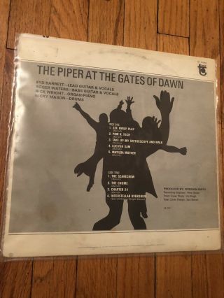 Pink Floyd LP Piper at the Gates of Dawn 1st Edition Orange Label Tower. 3