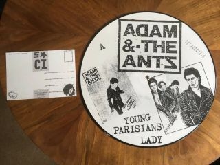 Adam & The Ants Picture Disk Goods/Lady Young Parisians FNARR 7 Postcard 2