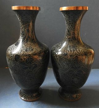 Chinese Cloisonne Vases - Late 19th Century