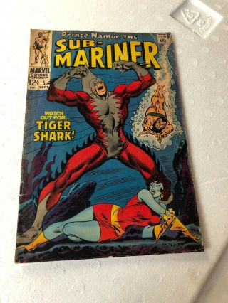 Sub - Mariner Prince Namor Vintage Comic Book Vol.  1 5 September 1968