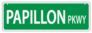 Plastic Street Signs: Papillon Parkway | Dogs,  Gifts,  Decorations