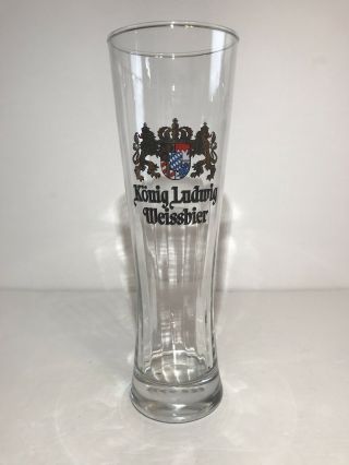 Konig Ludwig Weissbier Beer Glass.  5l Liter Rastal German Brewery Collectible