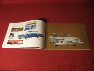 1960 Chevy Large GM Factory Showroom Dealership Sales Brochure Old 4