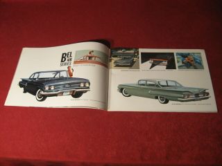 1960 Chevy Large GM Factory Showroom Dealership Sales Brochure Old 5