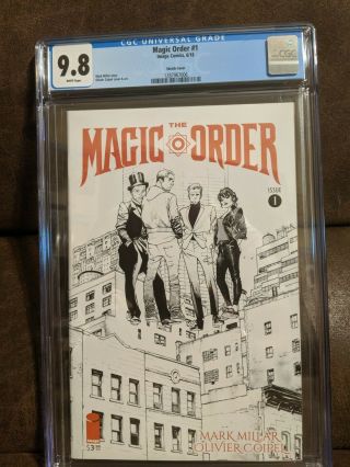 Magic Order 1 Cover B Cgc 9.  8 B&w Coipel Sketch Cover